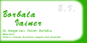 borbala vainer business card